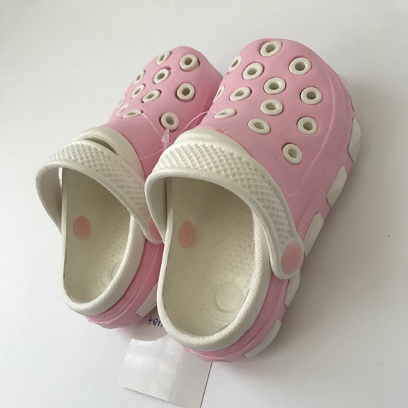 ❌SOLD❌🆕 NWT Toddler Pink/White Clogs - Girls 8 - Picture 6 of 8